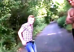 Monkey Boy Strips in Public Dare