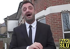 Scarla Swallows swallows cum after punishing anal fuck