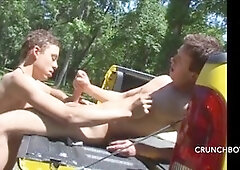 Anal invasion, straight gay, gay outdoor