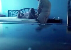 Latina girl sex with man who has ugly tattoos