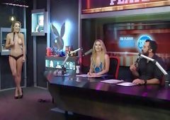 Hot Blonde Challenged During Morning Show