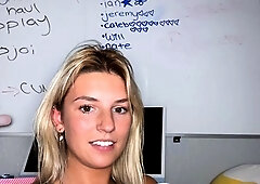 Amateur Blonde Teen Plays Solo with Toy Webcam Porn