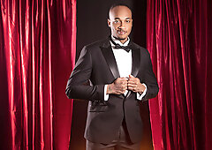 Elegant black men fuck during the award ceremony