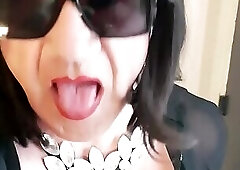 Slutty crossdresser fucked at the hotel