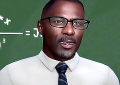 Black Teacher Fucks Cute Student - Sims 4