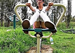 Sissy on Public Park Upskirt