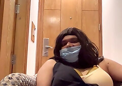 Indian Sissy Femboy Crossdresser Jessica Jizz flow Onanism