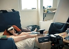 Crossdresser fuck, big white cock