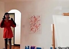 Transgender Daisy licked Siri Dahl's wet pussy