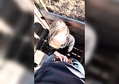 ! Nature Room E01 ! Miley gets a Ejaculation on Hunter´s stand