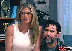 Big breast teenage says hello with open legs