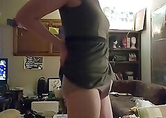 Cute trans girl Stephanie Winters plays with herself and makes big mess w massive cumshot