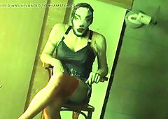 Sissy gets dolled up with her pussy sealed shut - Second installment