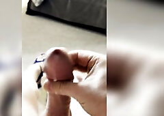 Wanking and cumming like a precious angel