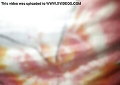 Teen floods pink pullup diaper