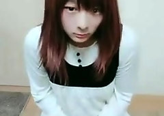 First-Timer Teenie Chinese Trap Strokes A Geyser