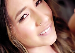 Hot blonde Asian offers finest angles while dealing with attentive boyfriend