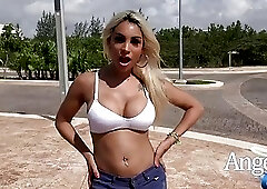 Hung cock babe Angeles Cid