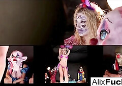 Crazy Clown Strip Club Lesbian Fucking! - Alix Lynx And Leya Falcon