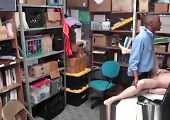 Teen shoplifter creampied