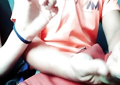 Joy bus, male masturbates me very rich and I suck his entire ramrod in front of the passengers who were traveling