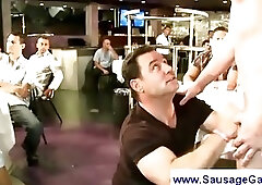 Handjob help to a strippers after sucking