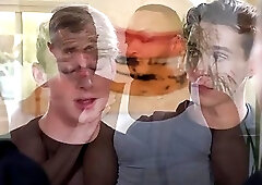 Horny professor's covered Eric and Shae in cum