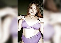 glamorous angel demoing her boobs.