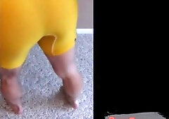 Dad jacks off in a wrestling singlet 9