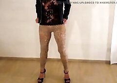 Grandma Is Hawt in Her Leopard Leggings