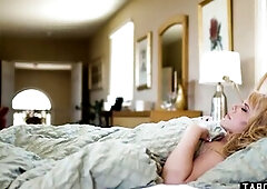 Breakfast in couch for big beautiful woman mother I'd like to fuck stepmom Karen Fisher when spouse was there still