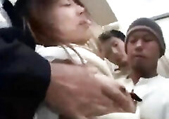 Oriental Groped In The Elevator.