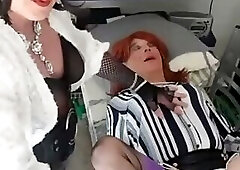 Three vicious transvestites and a dirty man