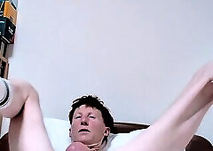 Fucking myself with a huge dildo Pt. 1