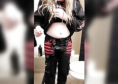 Alt transgirl desperately wets herself