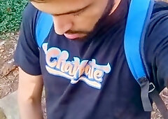 Outdoor cock, public cruising, get caught