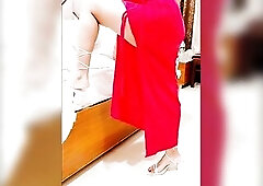 Hired a beautiful model for pleasure in hotel room