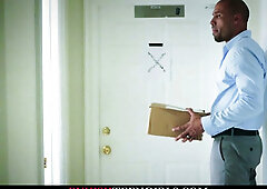 Brunette beautiful babe gets hard shaft rough style