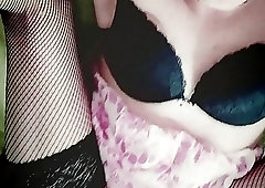 Teen tranny slut fucked hard and get facial