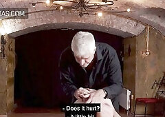 Slim hotty counts her torture