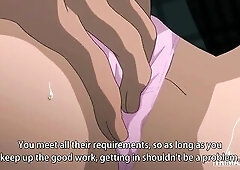 Youthful brunette hair with large bazookas bangs in college (Uncensored Manga)