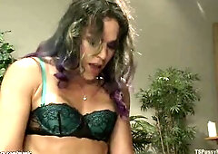 Large bazookas blond mother I'd like to fuck Holly Heart in nylons on the floor hard drilled in moist twat by large dong transsexual yoga instruc