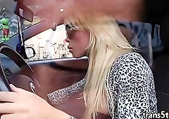 Costumed guy fucks shemale slut Danny Baroni