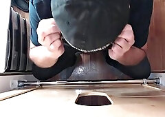 Nut Tugging Gloryhole Blowjob