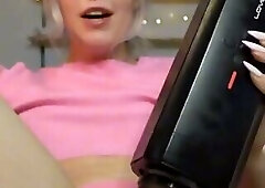 Playing with her Electric Cock Sucker 2