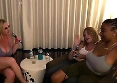 PaulRaymond blonde babe Charley plays with big boobs