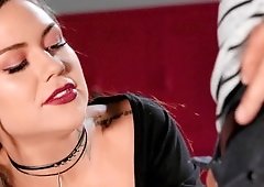 Naughty guys double penetrate poor slut at their secret place