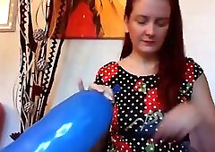 Hot balloon fetish video are you ready to cum on this big balloon?