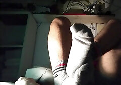 GETTING NAUGHTY WITH MY SOCKS AND SACK OF BABYMAKERS