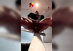 Stuck my weenie to the railing and banged it. Ramrod hits u in face at the end ;)